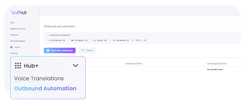 AudioCodes Live Hub - Outbound Call Automation