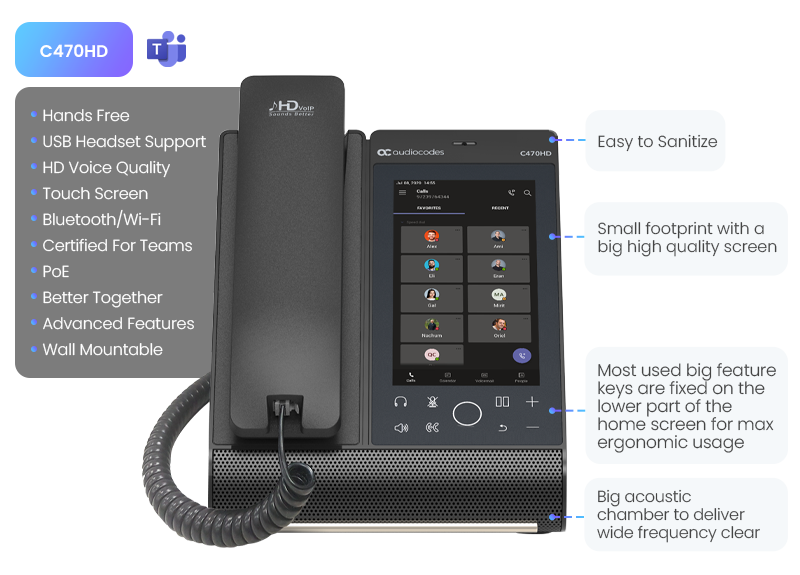 C470HD - Native Teams Phone Device