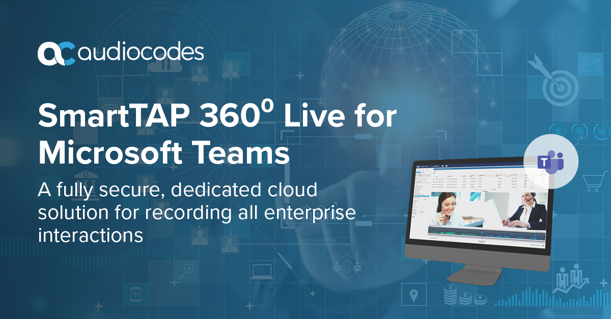 AudioCodes SmartTAP 360⁰ Live for Microsoft Teams - Compliance